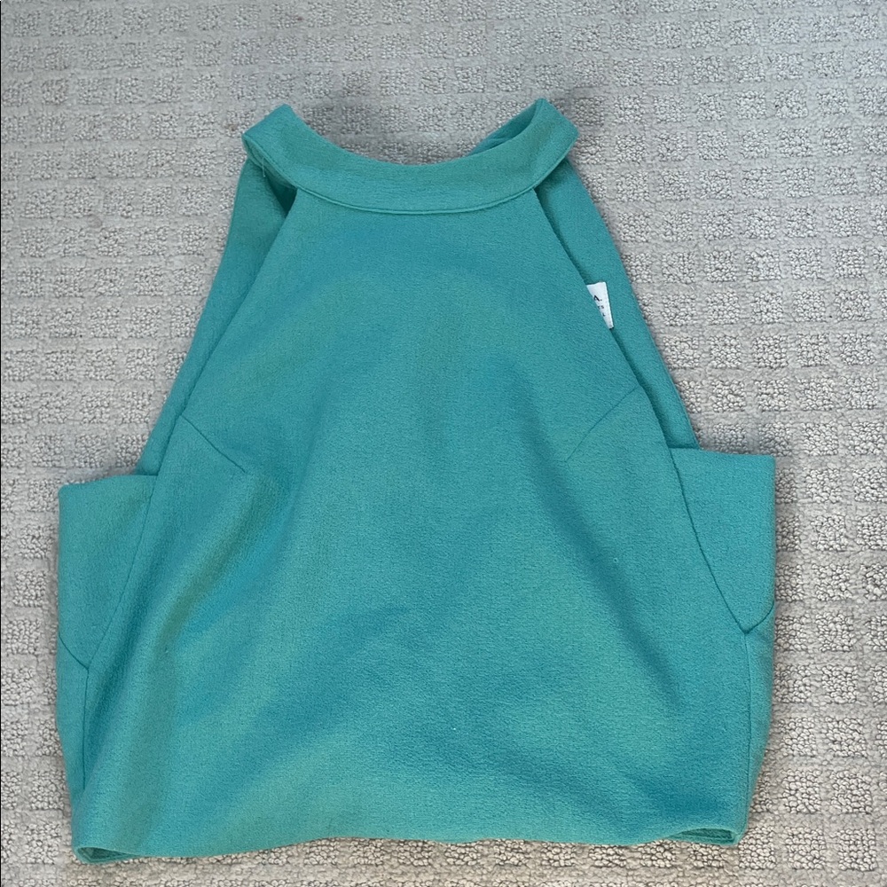 Aqua Sleeveless Top